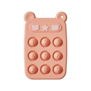 Fidget Toy™ - Bijtring&Fidget speelgoed in 1 - Siliconen Fidget Telefoon Telefoon - Oranje | Educatief Speelgoed