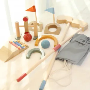Mini Golfers– Buitenpret Begin – Houten Golf Speelgoedset | Educatief Speelgoed