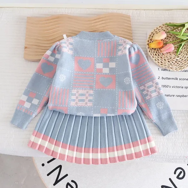 Mini Fashion™ - Zacht en Comfortabel - Sweater Set Blauw / 116 (6 jaar) | Educatief Speelgoed - Afbeelding 1