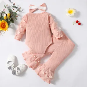 Mini Fashion™ -'Daddy's little Girl'- Meisjes Romper&Broek Roze / 80 (12 maanden) | Educatief Speelgoed