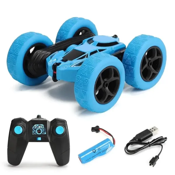 Flip Xtreme Auto™ – Rollen en Racen – RC Stuntauto Blauw | Educatief Speelgoed - Afbeelding 1