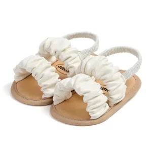Mini Fashion™ - Zacht En Comfortabel - Baby Girl Sandalen Wit / 15 (6-12 Maanden) | Educatief Speelgoed