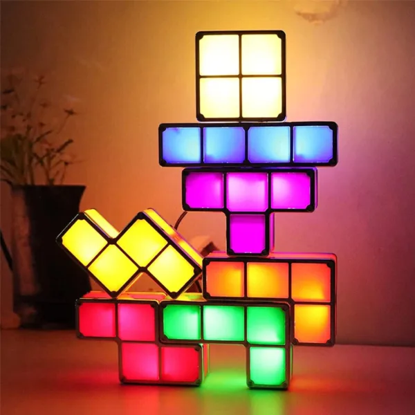 Tetris Night Light™ - Verlicht Je Creativiteit - Tetris Lamp | Educatief Speelgoed - Afbeelding 1