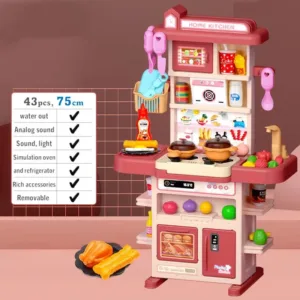 Little Chef - Kookpret in Miniatuur - Keuken Speel Set Roze | Educatief Speelgoed