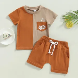 Mini Fashion™ - Modieuze Kleuren - Jongens Zomerset Bruin / 120 | Educatief Speelgoed