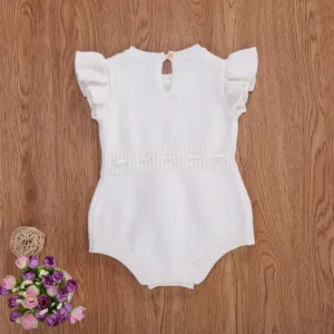 Mini Fashion™ - Luchtig&Lief - Meisjes Baby Jumpsuit Wit / 100 (18–24 maanden) | Educatief Speelgoed