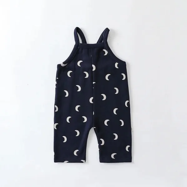 Mini Fashion - Comfortabele en Stijlvolle Kledingset - Baby Outfit Tuinbroek (C) - Marineblauw / 80 (12–18 maanden) M | Educatief Speelgoed - Afbeelding 1