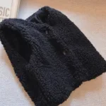 Mini Fashion™ - Pluche&Fijne Stof - Bodywarmer Zwart / 100 (2-3 jaar) | Educatief Speelgoed