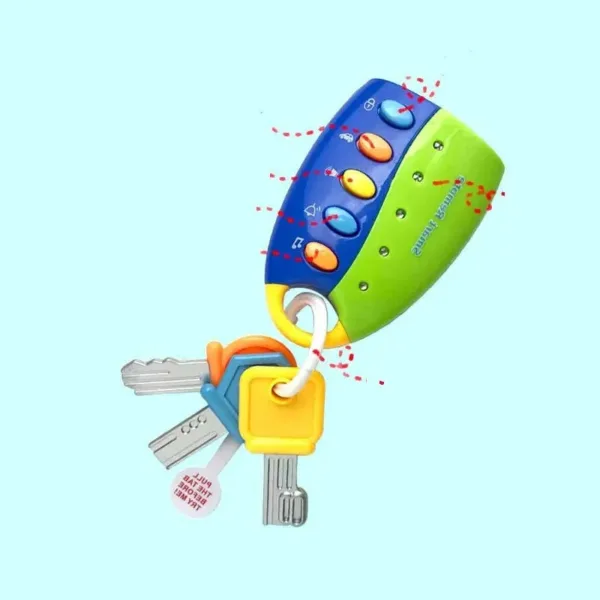 Musical Keys™ - Muzikale Autosleutel - Baby Speelgoed Blauw | Educatief Speelgoed - Afbeelding 1