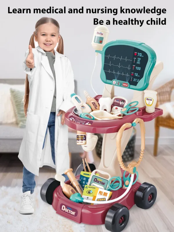 Mini Medic - Zorgzaam&Slim - Dokterskar Speelgoed Set | Educatief Speelgoed - Afbeelding 1