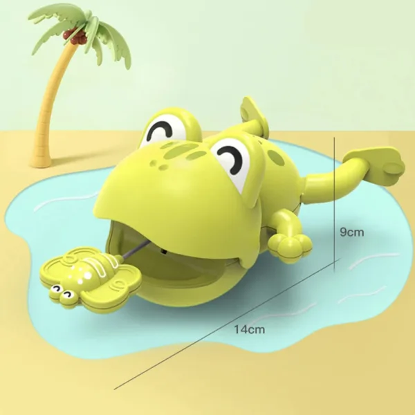 Smooth Splash Friends™ – Dierenbadjes vol Fun – Groene Kikker Groene kikker | Educatief Speelgoed - Afbeelding 1