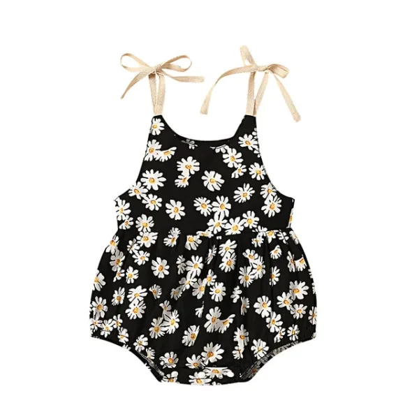 Mini Fashion™ - Baby Romper Jurk Zwart / 100 (2-3 jaar) | Educatief Speelgoed - Afbeelding 1