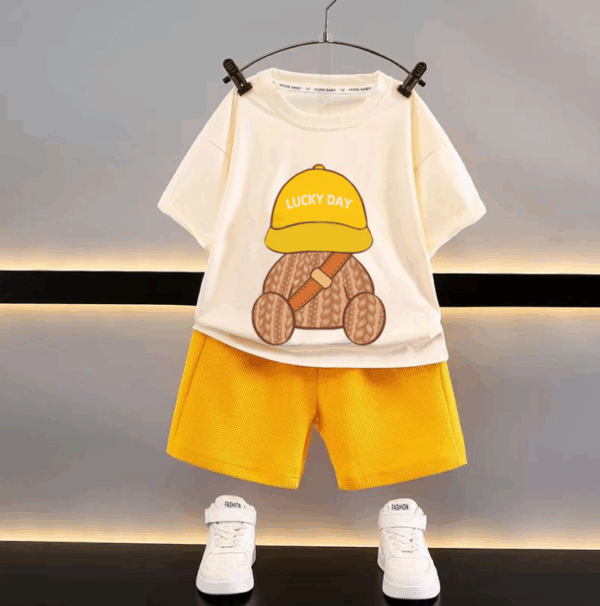 Mini Fashion™ - Funky&Fris - Kledingsetje Geel / 120 (4-5 jaar) | Educatief Speelgoed - Afbeelding 1