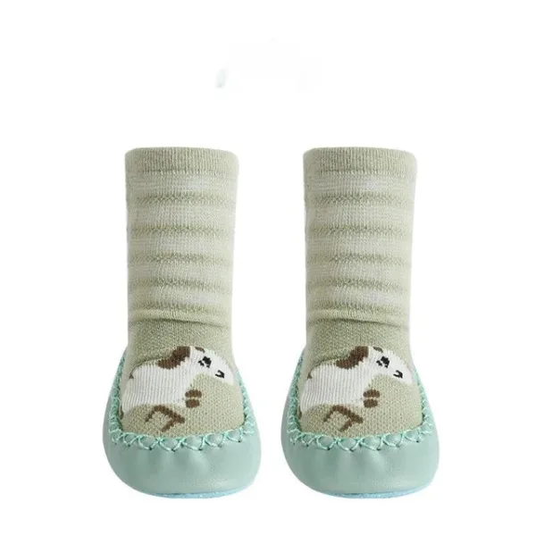 Toddler Non-slip Socks™ - Stapjes in Stijl - Babysokjes Pony / S (0-6 maanden) | Educatief Speelgoed - Afbeelding 1