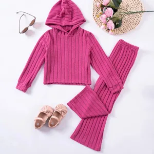 Mini Fashion™ - Zacht&Warm - Trainingspak Roze Rood / 92 (2 jaar) | Educatief Speelgoed