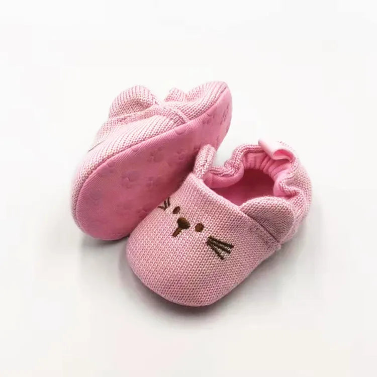image_519_1728330872343-25448588-98612462-86003042_7 Mini Fashion™ - Anti-slip Zolen - Slofjes Roze - Konijn / 17 (6-12 maanden) | Educatief Speelgoed - Afbeelding 1