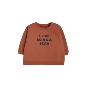 Mini Fashion - Comfortabele en Stijlvolle Kledingset - Baby Outfit T-shirt -'I like being a bear'/ 73 (6–12 maanden) S | Educatief Speelgoed