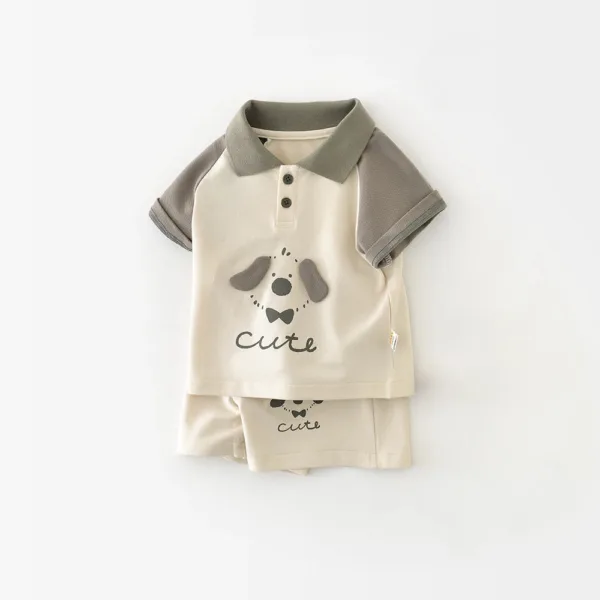 Mini Fashion™ – Stoer&Zomers– Honden Baby Setje 90 (12–18 maanden) | Educatief Speelgoed - Afbeelding 1