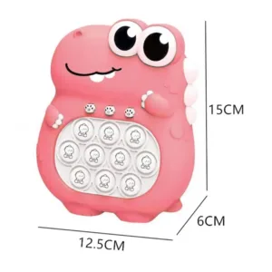Bubble Pop™ - Klaar voor Actie? - Snelheidsspel Roze Dino | Educatief Speelgoed