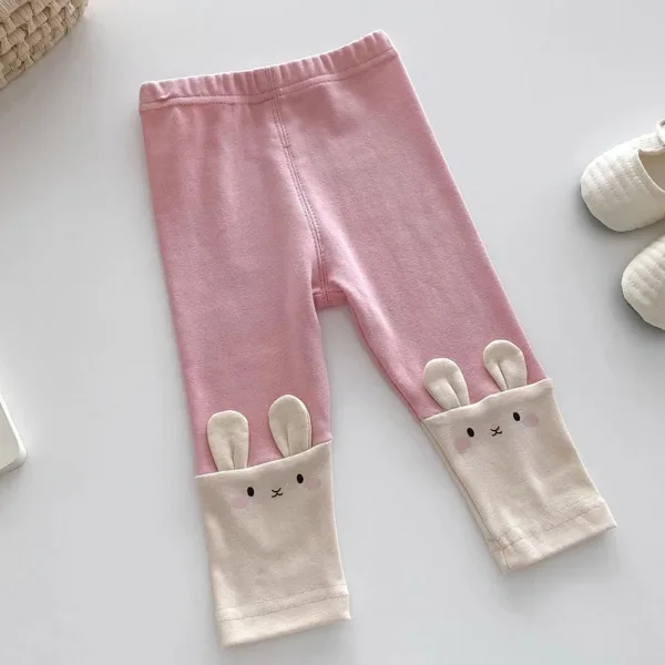 Mini Fashion™ - Zacht Voor De Huid - Kinder Legging Roze / 74 (6-9 maanden) | Educatief Speelgoed - Afbeelding 1