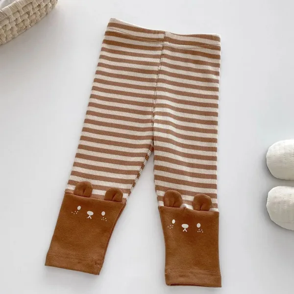 Mini Fashion™ - Zacht Voor De Huid - Kinder Legging Bruin / 120 (5 jaar) | Educatief Speelgoed - Afbeelding 1