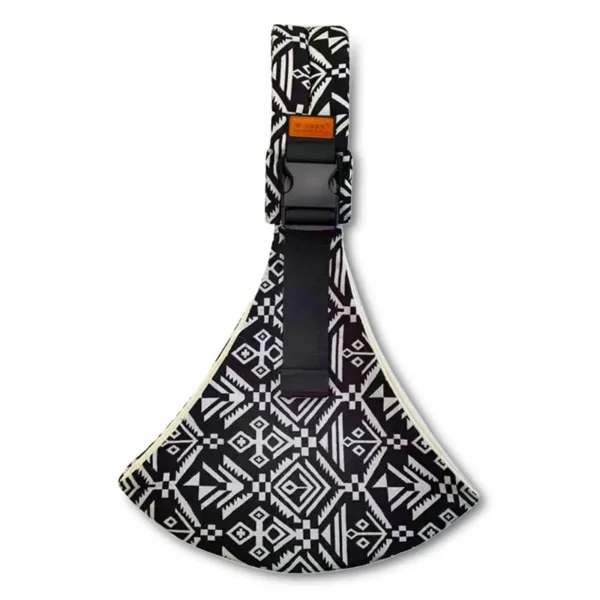 Baby Carry Sling™ - Verstelbare draagzak - Heupdrager Zwart Patroon | Educatief Speelgoed - Afbeelding 1