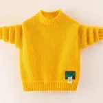 Mini Fashion™ - Warm&Stijlvol - Oversized Trui Geel / 120 (5 jaar) | Educatief Speelgoed