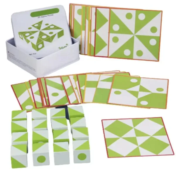 BrainBlocks™ – Slim&Creatief– Houten Geometrisch Denkspel | Educatief Speelgoed - Afbeelding 1