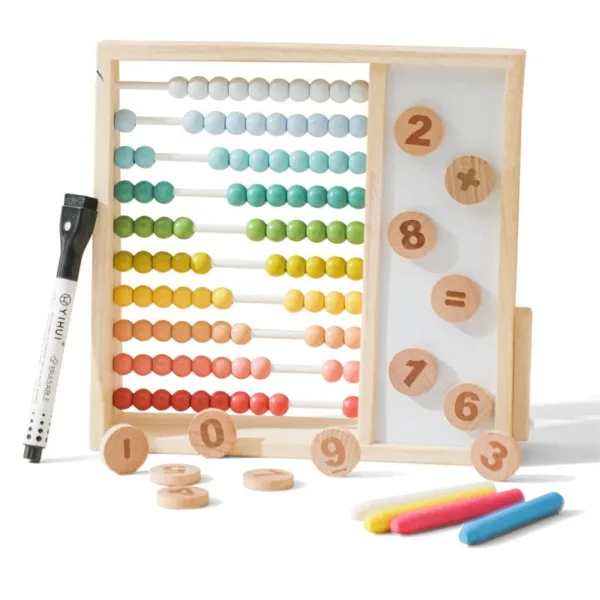 Woods™ - Tel en Leer - Houten Telraam | Educatief Speelgoed - Afbeelding 1