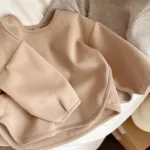 Mini Fashion™ - Zacht&Comfy - Sweater Khaki / 130 (5-6 jaar) | Educatief Speelgoed