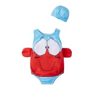 Mini Fashion™ - Bescherming In De Zon - Kinder Badpak 98 (3 jaar) / Krab | Educatief Speelgoed