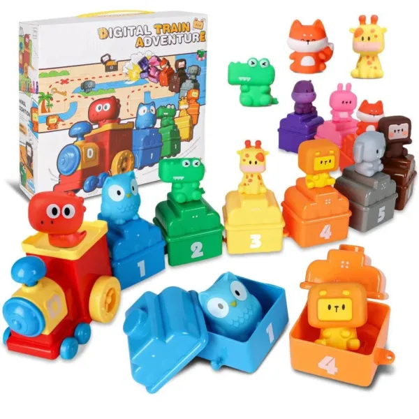 Digital Train Adventure™ - Plezier&Educatie - Cijfer Trein | Educatief Speelgoed - Afbeelding 1