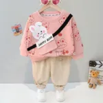 Mini Fashion™ - Schattig&Comfortabel - Winterkleding Set Meisjes Roze / 90(18-24 maanden) | Educatief Speelgoed