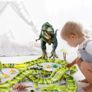 DinoRail™ - Dino Race Avontuur - Racetrack | Educatief Speelgoed
