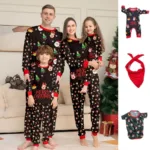 Mini Fashion™ - Voor Gezin + Huisdier - Kerst Pyjama Zwart / Heren - M | Educatief Speelgoed