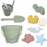 Silicone Beach Set™ - Strandemmer Zandavontuur - Siliconen Strandset Groen | Educatief Speelgoed