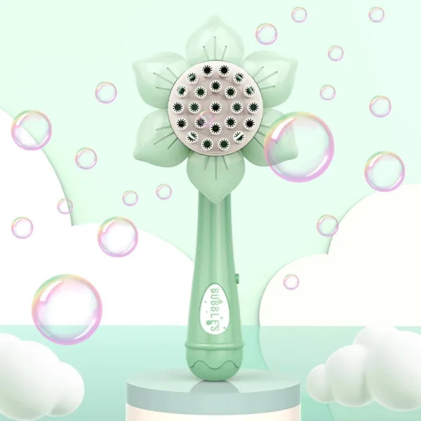 Sunflower Bubblegun™ - Zeepbellen Feest - Bellenblaas Bloem Groen | Educatief Speelgoed - Afbeelding 1
