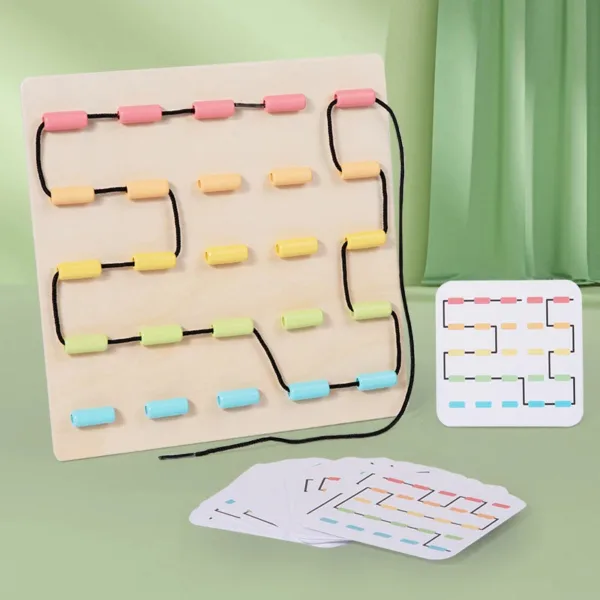 Tangle Toys™ - Knoopjes&Kleuren - Patronen leggen met touw | Educatief Speelgoed - Afbeelding 1