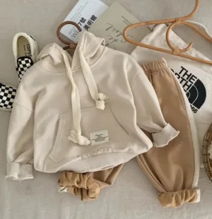 Mini Fashion™ - Pleasure Fun - Hoodie Beige / 90 (2 jaar) | Educatief Speelgoed