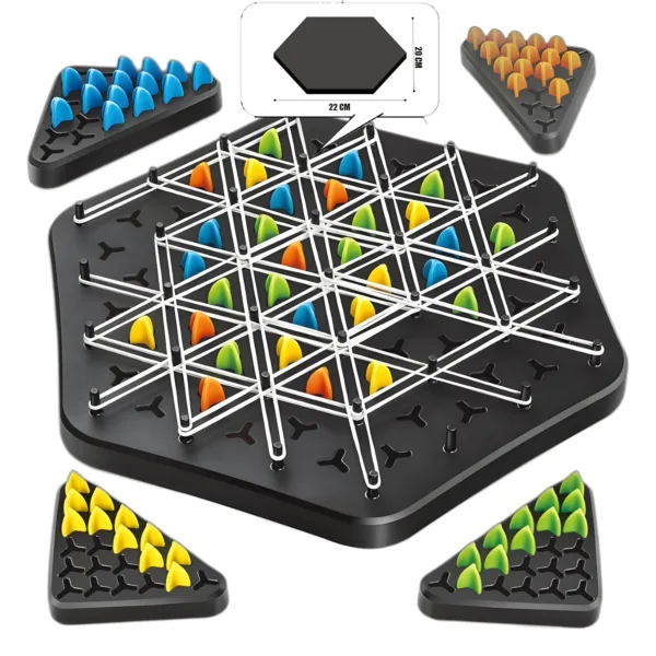 Triangle Tactics™ - Strategisch Denken - Strategisch Bordspel Thuis (30x26 cm) | Educatief Speelgoed - Afbeelding 1