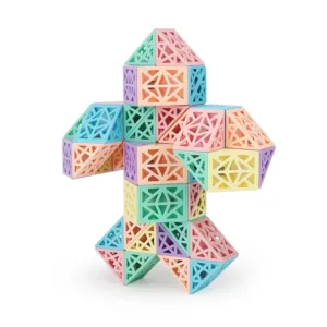 Snake Cube Set™ - Bouw, Draai&Ontdek - Bouwblokkenset 60 onderdelen | Educatief Speelgoed