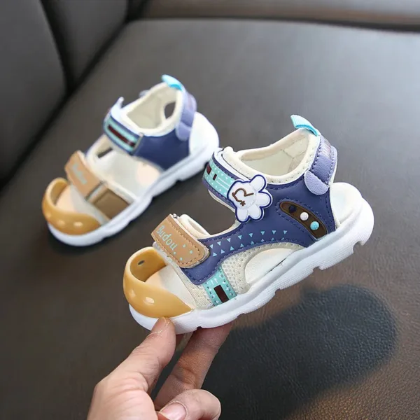 Mini Fashion™ - Zomerse Zandavonturen - Kindersandalen Blauw A / 27 (3.5 - 4 jaar) | Educatief Speelgoed - Afbeelding 1
