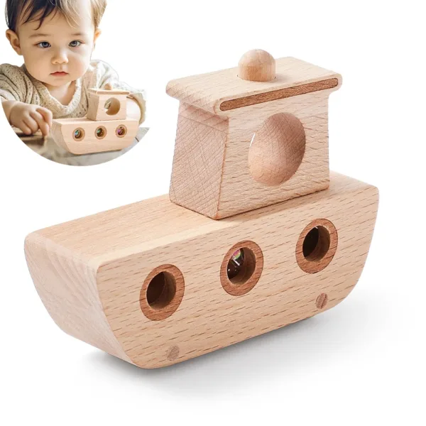 Woods™ – Vaarplezier Begint – Houten boot | Educatief Speelgoed - Afbeelding 1