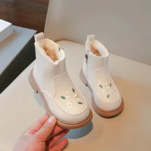 Mini Fashion™ - Warm&Comfortabel - Kinder Laarzen Wit / 28 (4-5 jaar) | Educatief Speelgoed