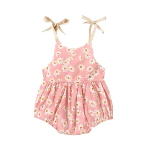 Mini Fashion™ - Baby Romper Jurk Roze / 80 (6-12 maanden) | Educatief Speelgoed