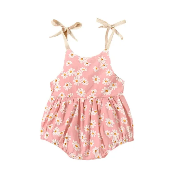 Mini Fashion™ - Baby Romper Jurk Roze / 80 (6-12 maanden) | Educatief Speelgoed - Afbeelding 1