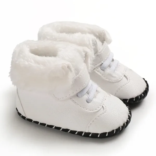 Mini Fashion™ - Aanpasbare Sluiting - Winter Laarzen Wit / 20 (12-18 maanden) | Educatief Speelgoed - Afbeelding 1
