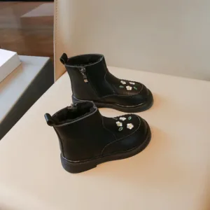 Mini Fashion™ - Warm&Comfortabel - Kinder Laarzen Zwart / 25 (2-3 jaar) | Educatief Speelgoed