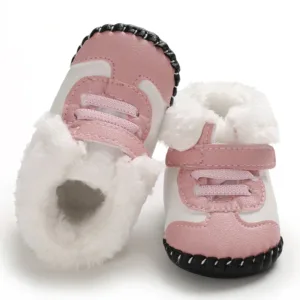 Mini Fashion™ - Aanpasbare Sluiting - Winter Laarzen Roze / 18 (6-12 maanden) | Educatief Speelgoed