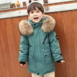 Mini Fashion™ -  Waterdicht&Warm - Winterjas Groen / 130 (6 jaar) | Educatief Speelgoed